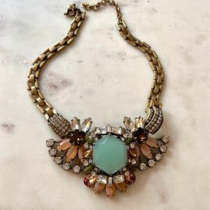 Jcrew art deco jeweled necklace